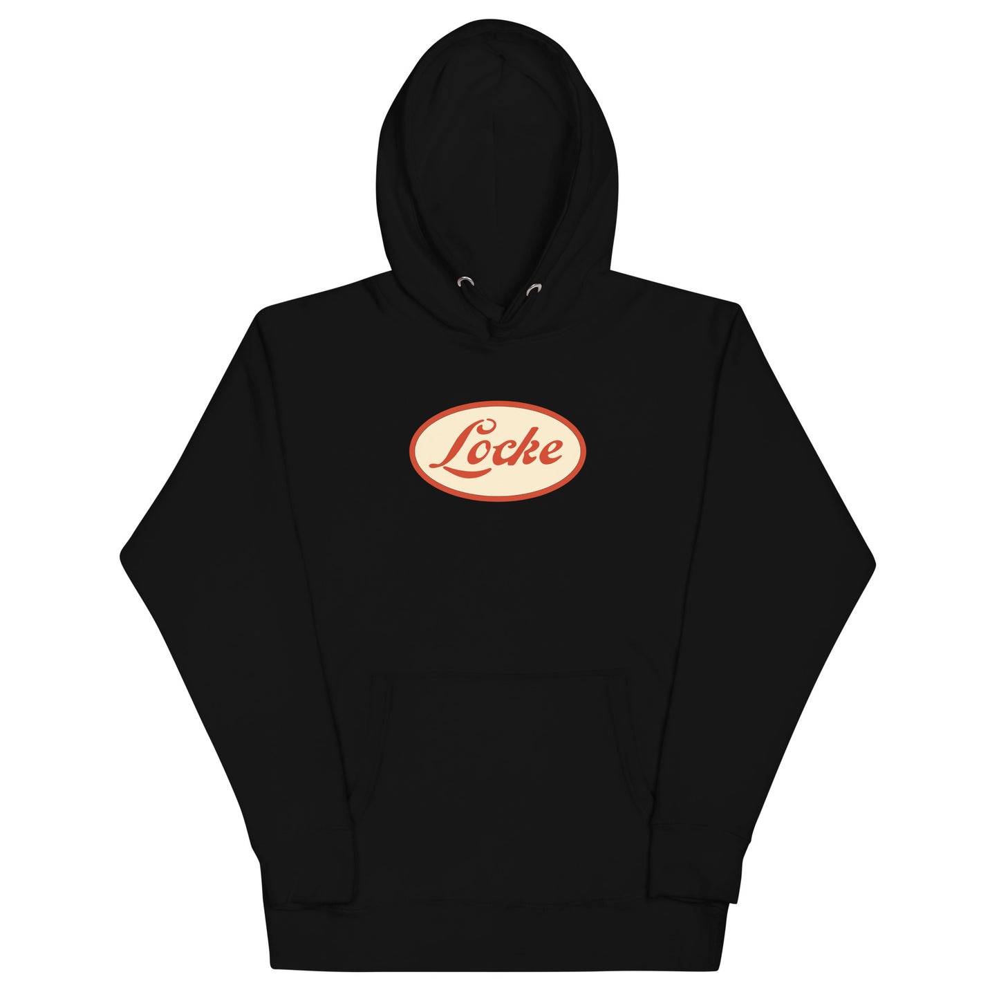 Locke Stencil Oval Unisex Hoodie