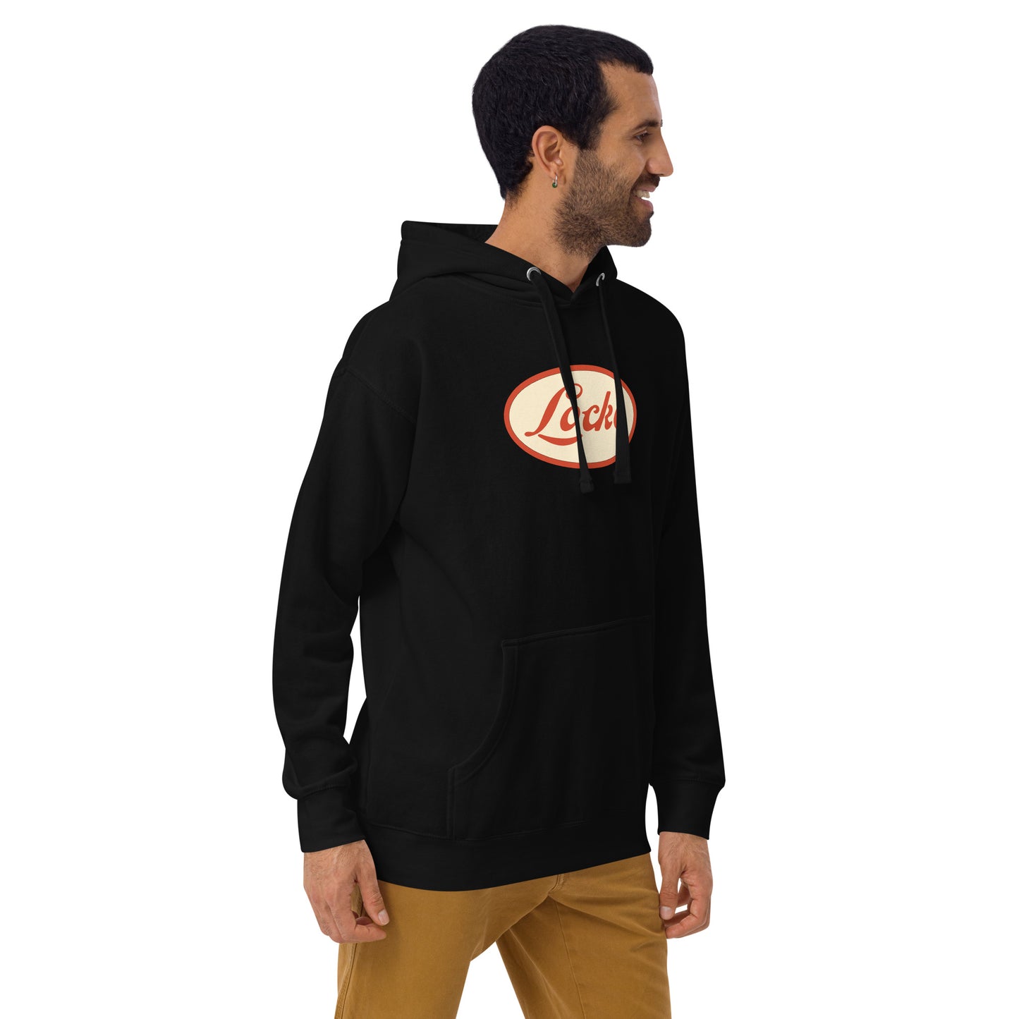 Locke Stencil Oval Unisex Hoodie