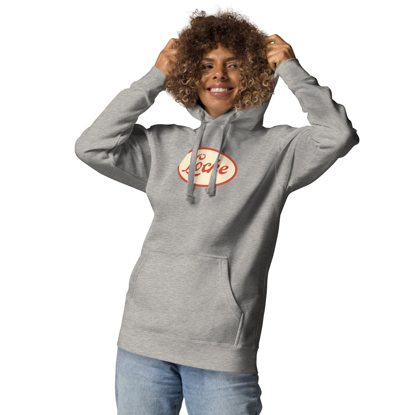 Locke Stencil Oval Unisex Hoodie