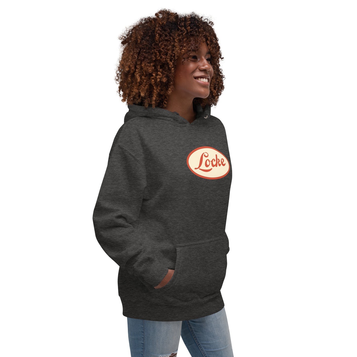 Locke Stencil Oval Unisex Hoodie