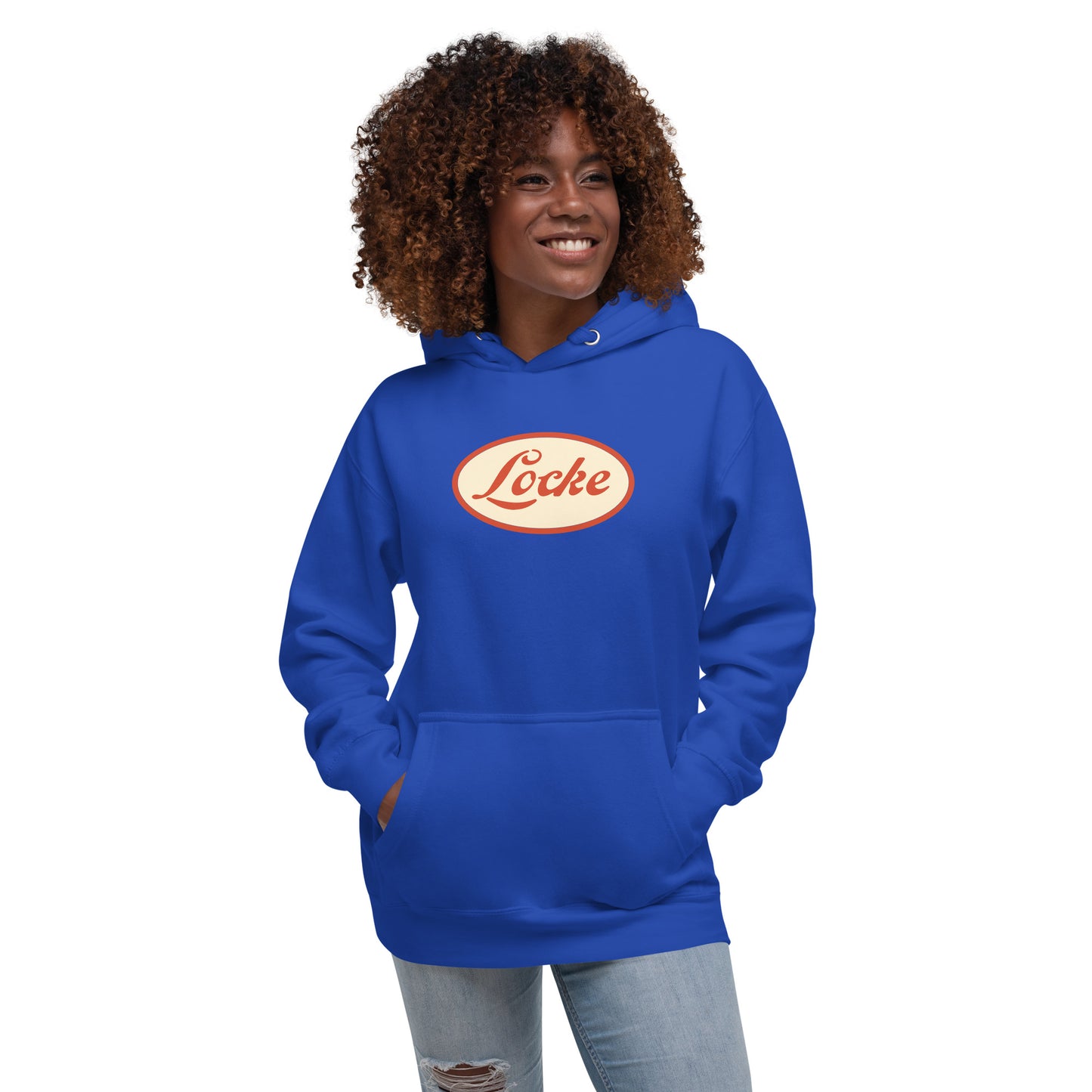 Locke Stencil Oval Unisex Hoodie