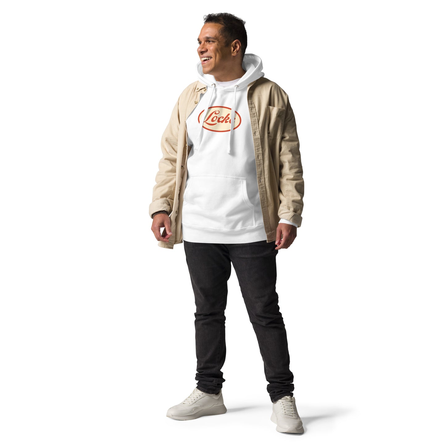 Locke Stencil Oval Unisex Hoodie